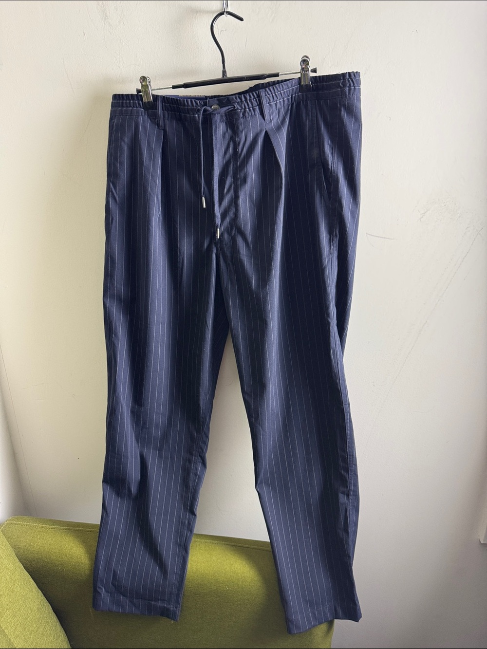 Polo by Ralph Lauren Navy Pinstripe Drawcord Trousers